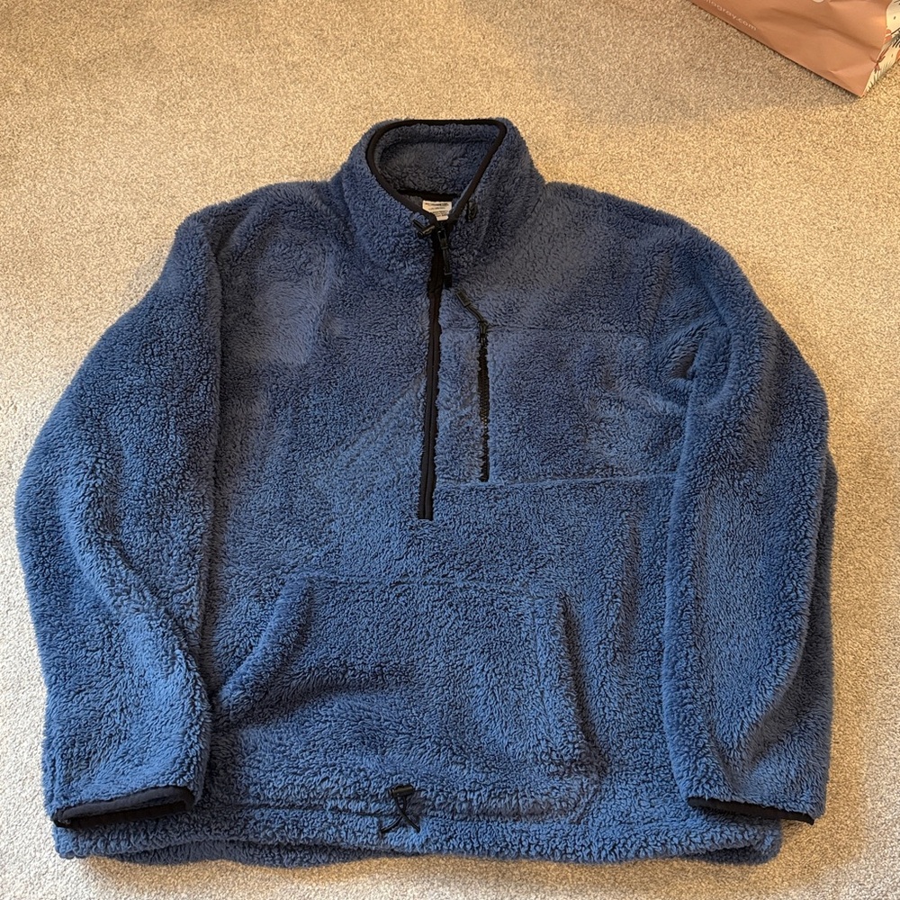 PINK Victoria's Secret Zip Up Blue Sweater size L